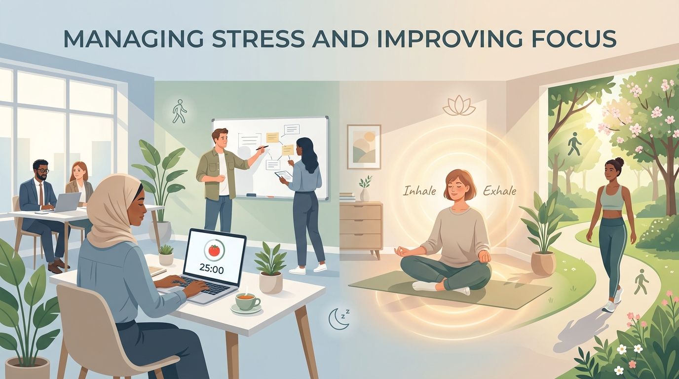How to Manage Stress and Improve Focus: Practical Habit-Based Techniques for Busy Lives