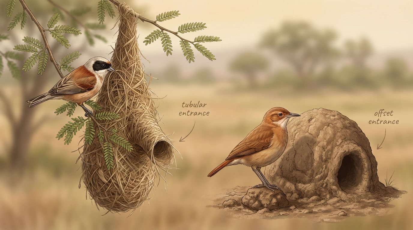 Birds with False Nest Entrances: How Nests Deceive Predators and What It Reveals About Behavior